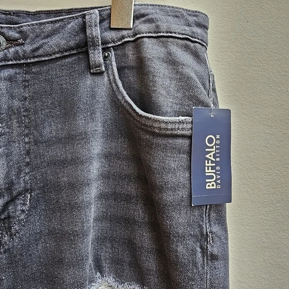 NWT Buffalo David Bitton High-rise Straight Leg Jayden Blue Jeans, Size 32 - Picture 4 of 12